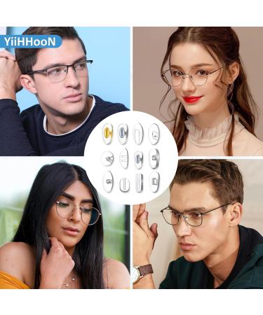 Glasses Nose Pads Kit 60 Pairs Silicone Eyeglasses Nose Pads Transparent Replacement Nose Pads Glasses Repair Kit with Glasses Screws and Tweezers Micro Screwdriver Cleaning Cloth - Buy Online on GoSupps.com
