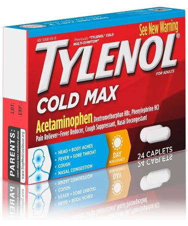 Tylenol Cold Multi-Symptom Relief Caplets - 24 Count - Buy Online on GoSupps.com