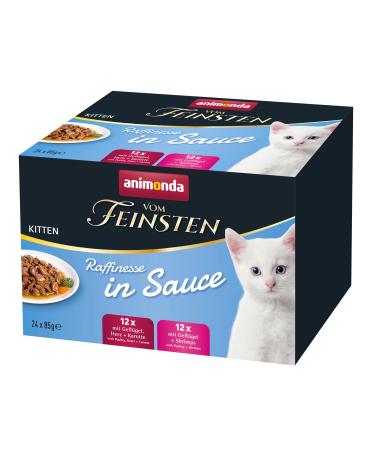 animonda Vom Feinsten Kittten cat food refinement wet food in sauce for kittens 24 x 85 g mix pack