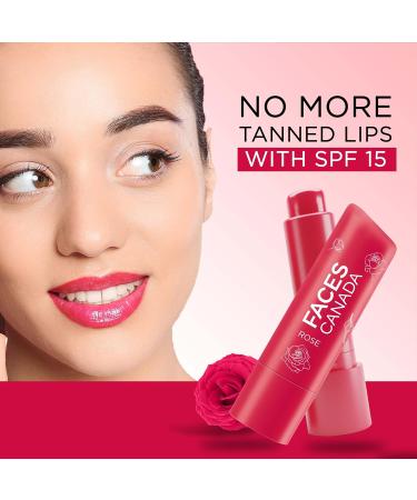 Red Tinted Lip Balm - Rose Petal | SPF 15 | 12 Hour Moisture | Nourishing Shea Butter & Vitamin E for Soft Lips | 0.16 Oz - Buy Online on GoSupps.com
