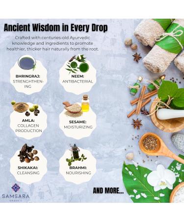 Scalp Revitalizing Ayurvedic Hair Oil | Natural Herbal Treatment for Hair Fallout & Scalp Care | 100% Natural Hair Care - Buy Online on GoSupps.com