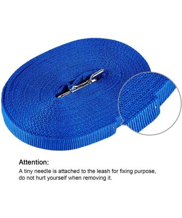 Track Line for Dogs - 10m Blue Nylon Leash | Robust & Weatherproof Training Line with D-Carabiner & Grip Cushion for All Dog Sizes - Buy Online on GoSupps.com