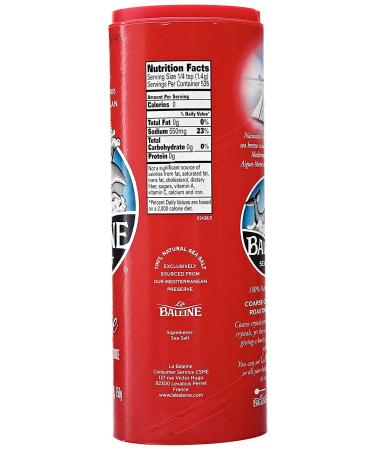 La Baleine Coarse Sea Salt Canister 26.5oz - Premium French Salt for Culinary Delights - Buy Online on GoSupps.com