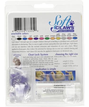 SOFTCLAWS Cat Claw Protectors - Medium Violet | Safe Comfortable & International Shipping - Buy Online on GoSupps.com
