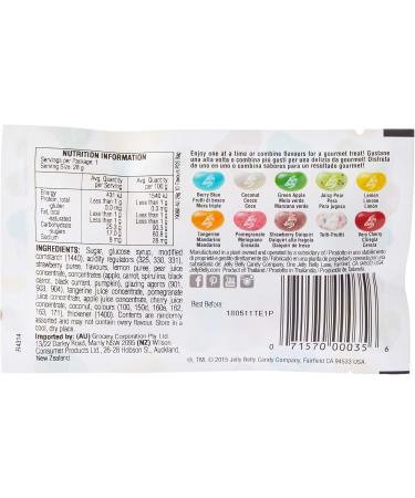 Jelly Belly 10 Flavours 28 g - Buy Online on GoSupps.com