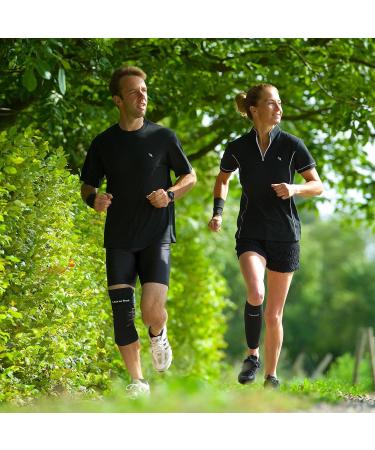 Back on Track Calf Brace - Classic 2-Way Stretch Compression Sleeve for Men & Women - Small Black - Buy Online on GoSupps.com