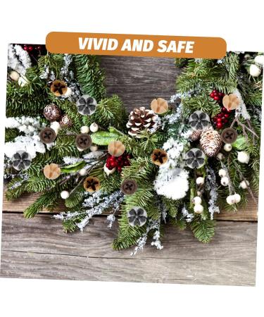 HOMSFOU 175 Pcs Christmas Wreath Decoration Red Berries Pine Needles Fake Fruit Home Decor Bouquet Flower Picks Diy Crafts Photography Eucalyptus Fruits Dried Fruit Self Made Ornaments Assorted Colorx5pcs 2.2x2.2cmx5pcs - Buy Online on GoSupps.com