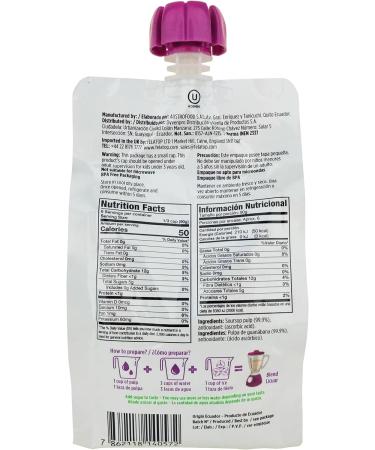 WanaBana Soursop Fruit Pulp 500g for Juice Smoothies Desserts Ice Cream Cocktails Sauces Soursop / Graviola / Guanabana - Buy Online on GoSupps.com