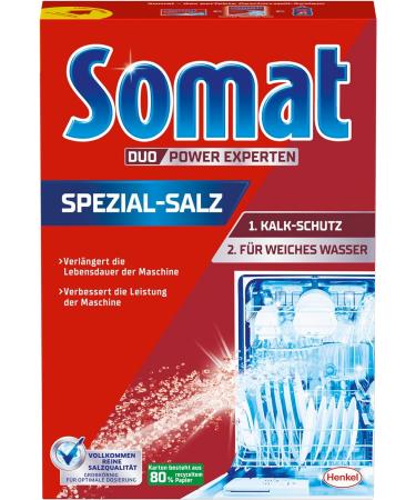 Somat Dishwasher Care Set - Rinse Aid 750ml & Special Salt 1.2kg | International Shipping - Buy Online on GoSupps.com