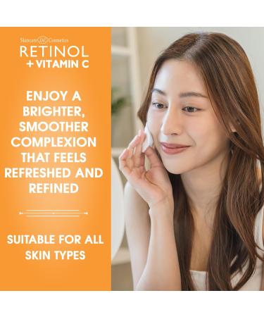 LIVAURA Retinol + Vitamin C Face Toner for Brightening & Anti-Aging Hydrating Toner to Reduce Fine Lines & Dark Spots Suitable for All Skin Types 200 mL - Buy Online on GoSupps.com