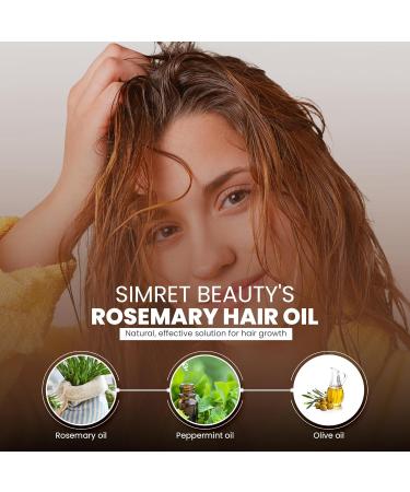 Rosemary Oil for Hair Growth - Organic Mint-Infused Essential Oil for Healthy Scalp & Strengthening - 4 oz - Buy Online on GoSupps.com