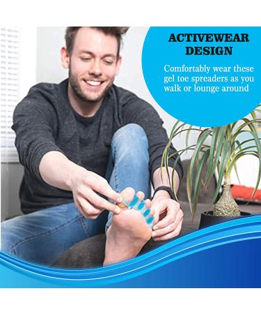 Toe Separator Spacers for Overlapping Toes | Correct Bunions and Restore Crooked Toes | Universal Size | Pack of 5 - Buy Online on GoSupps.com