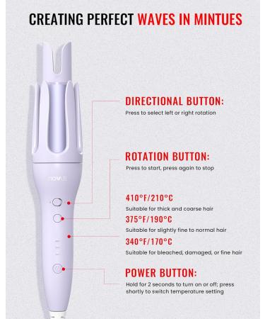 Stylo Electric Hair Straightener & Curling Wand - Professional Tool for Men & Women Ideal for Curly Hair - Purple Color - Buy Online on GoSupps.com