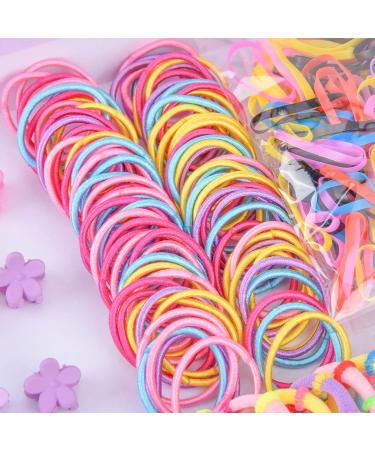 FRIUSATE 880 Pieces Girls Flower Hair Accessories Set - Hair Clips, Elastic Ties for Girls - Buy Online on GoSupps.com
