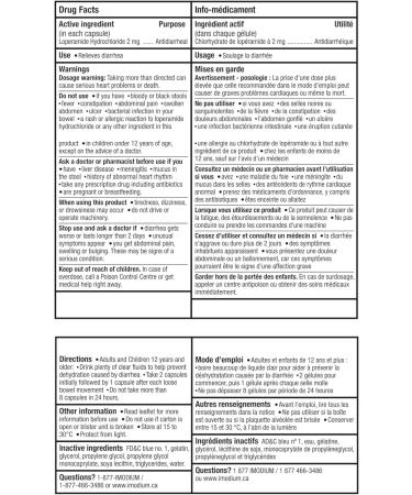 Imodium Liqui-Gels - Fast Relief of Diarrhea - Loperamide Hydrochloride 2mg - Antidiarrheal Pack of 3 (180 count Total) - Buy Online on GoSupps.com