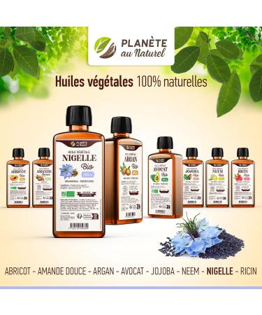 Nigelle Organic Oil 150 ml Plan te au Naturel Pure Natural and Cold Pressed Food Hair Body Nails - Buy Online on GoSupps.com