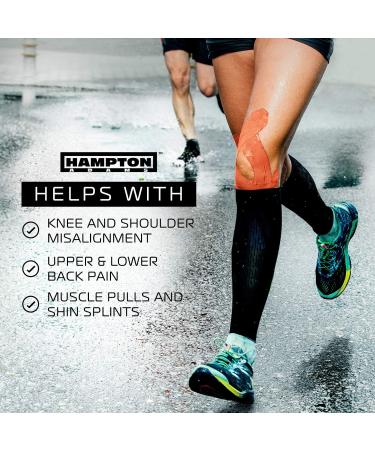 135 Feet Waterproof Kinesiology Tape - Premium Elastic Sports Therapy Support for Knee Muscle Wrist Shoulder Back (Orange) - Hypoallergenic & Uncut Roll - Buy Online on GoSupps.com