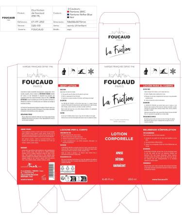 Friction DE FOUCAUD - 250ml Glass Bottle - French Brand Established in 1946 - Essential Oil Elixir - Energy Freshness & Well-Being. - Buy Online on GoSupps.com