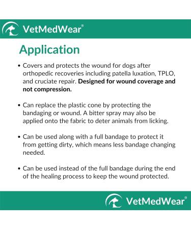 After Surgery Wear: Large Petrol Hip & Thigh Protective Cover for Dogs - Veterinarian Recommended Recovery Cuff - Buy Online on GoSupps.com
