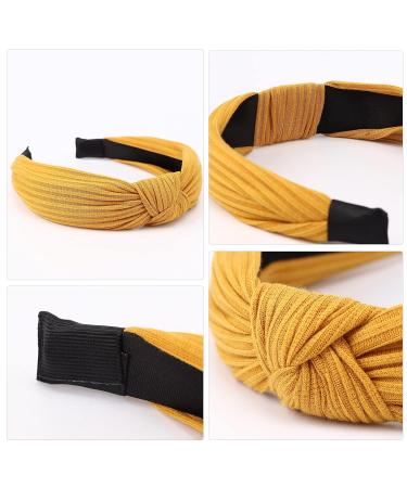 DRESHOW 8 Pack Wide Turban Knotted Headbands for Women - Ribbed Head Wraps for Yoga & Exercise - Buy Online on GoSupps.com