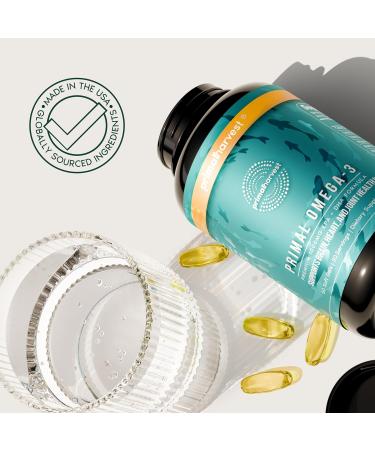Primal Harvest Omega 3 Fish Oil Supplements 30 Servings Soft Gels Capsules w/ 1000mg EPA + DHA Supplements No Fishy Burps Non-GMO Omega 3 Fatty Acid 2 Pack 60 Count (Pack of 2) - Buy Online on GoSupps.com