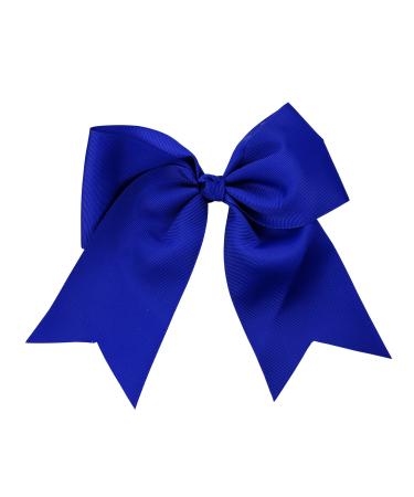 NYFASHION101 Women's Girls' Smooth Grosgrain Ribbon Bow Alligator Clip  Royal Blue