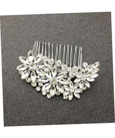 Mikinona Wedding Hair Comb Bride Hair Clip Rhinestone Hair Clip Rhinestone Hair Comb Bridal Headpiece Rhinestone Headpiece Rhinestone Comb Hair Teasing Comb Bridal Hair Clip Comb for Bridal - Buy Online on GoSupps.com