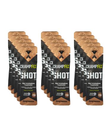 Sports Shot Prevents and Relieves Muscle Cramps in Seconds Easy Carry Sachets 15 Pack All Natural Espresso with Caffeine