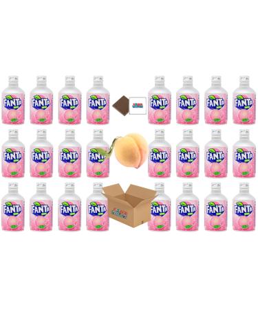 Japanese Metal Bottle - Coke Regular 300ml Fanta Grape 300ml & Fanta White Peach 300ml (24x300ml) Lidded Canned Bottles Boxed Treatz (300ml Fanta White Peach X 24) Fanta White Peach X 24 300ml