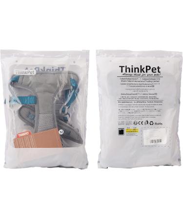 Thinkpet Anti-Zug Dog Harness | Adjustable & Reflective | Breathable Control Handle - Size M Bright Black | No Choking Design | 1 Pack - Buy Online on GoSupps.com