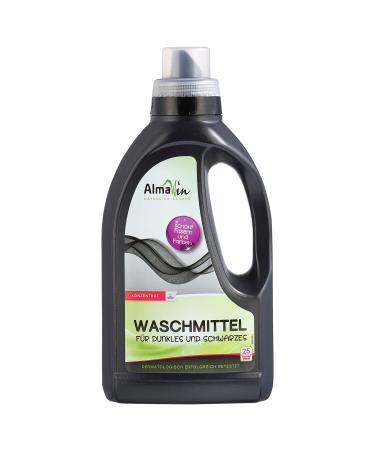 Almawin Liquid detergent for dark 750 ml I Environmentally friendly detergent with laundry extract I Sufficient for approx. 30 washes I free from synthetic fragrance & dye I vegan lemon 750 ml (1 Pack)