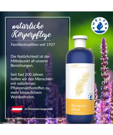 Huile de bain au romarin (200 ml) Additif de bain efficace pour la circulation sanguine galement comme bain de pieds a un effet anti-inflammatoire et analg sique 200 ml (Lot de 1) - Buy Online on GoSupps.com