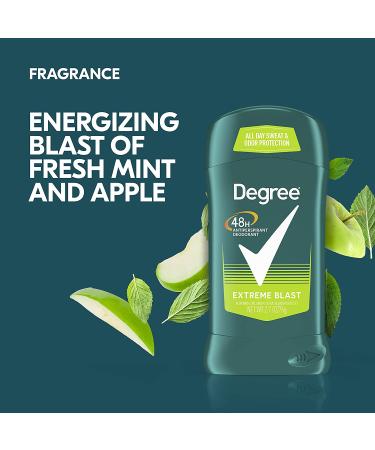 Degree Men Original Protection Antiperspirant Deodorant 48-Hour Sweat & Odor Protection Extreme Blast Twin Pack - 2.7 oz x 2 - Buy Online on GoSupps.com