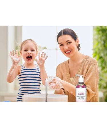 PURITA Antibacterial Liquid Hand Soap 16 fl OZ with Aloe Vera Vitamin E and Invigorating Scents - (1x Dragon Fruit Lavender Pi a Colada Lime Margarita Pack of 4) Made in USA - Buy Online on GoSupps.com