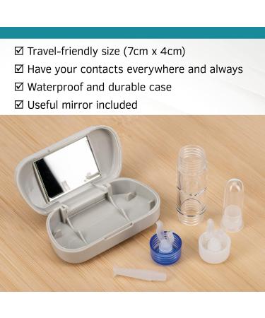 Buy SPORTS WORLD VISION Grey RGP Hard Contact Lenses Travel Set | Includes Mirror Case & Suction Cup | International Shipping Available - Buy Online on GoSupps.com