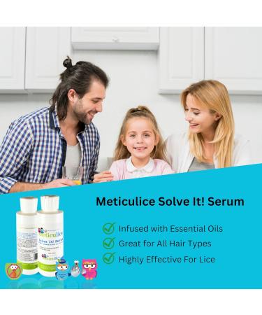 METICULICE Solve IT! Serum - Effective Lice & Nit Removal Safe for Kids Soothing Oil-Based Solution - 4 Fl. Oz - Buy Online on GoSupps.com