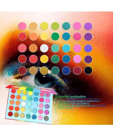 Cevioce Kids Makeup Eyeshadow Palette - 35 Color Highly Pigmented Kit for Girls | Glitter, Matte, Shimmer & Metallic Shades | Full Face Makeup Gift Set - Buy Online on GoSupps.com