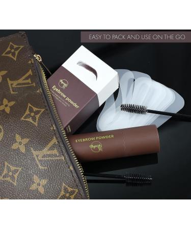 Meyrrish Eyebrow Powder Kit - Waterproof, Long Lasting, Natural/Medium Shade - Shape, Color, and Define Brows with Eyebrow Stencil - Easy to Use Hairline Shadow Powder - Buy Online on GoSupps.com