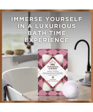 Buy Nubian Heritage Patchouli & Buriti Bath Bombs - Set of 6 (1.6 oz Each) for Relaxation & Luxury | Shop Now! - Buy Online on GoSupps.com