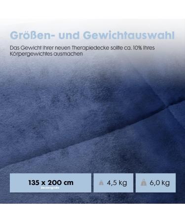 Dailydream Therapy Weighted Blanket 4.5 kg Fluffy Fleece for Adults - Blue 135x200cm - Buy Online on GoSupps.com