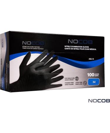 NOCOB Black Nitrile Disposable Gloves - 1000 X-Large - Buy Online on GoSupps.com