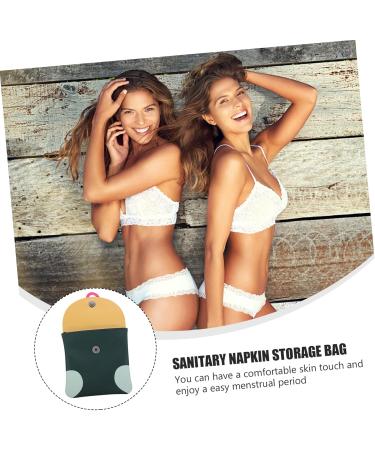 Beaupretty Women's Bandage Storage Bag | Compact Winding Bag with Hidden Pocket for Menstrual Pads - 13.5x12x1cm - Buy Online on GoSupps.com