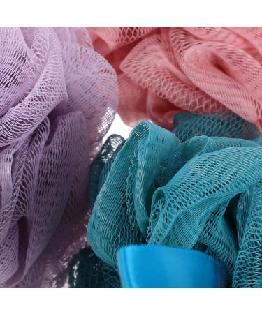 Beavorty 4pcs Shower Loofah Set | Exfoliating Bathing Balls for Smooth Skin | Ideal for Body Wash & Skincare - Buy Online on GoSupps.com