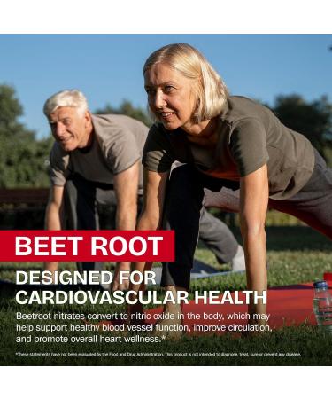 Organic Beet Root Capsules 1300mg Powder Aids Healthy Circulation & Vitality Non-GMO Gluten-Free for Enhanced Energy Stamina 120 Capsules (2) - Buy Online on GoSupps.com