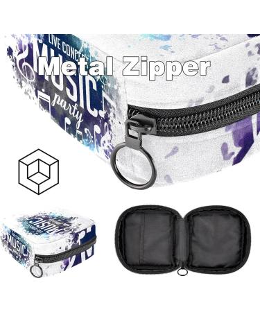 Stylish Women's Music Note Binding-Up Bag | Tampon Storage & Zip Pockets | Multi-Purpose Menstrual Bags - Buy Online on GoSupps.com