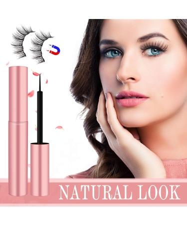Shop Magnetic Eyelashes - 7 Pairs 3D Lashes with Strong Hold Eyeliner | Reusable & Easy to Apply - Buy Online on GoSupps.com