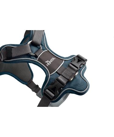HUNTER DIVO Dog Harness - Large 72-100 cm Stylish Dark Blue/Grey - International Shipping Available - Buy Online on GoSupps.com