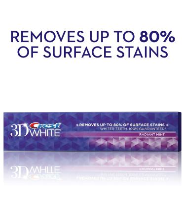 Crest 3D White Whitening Toothpaste - Radiant Mint (0.85 oz Pack of 36) | International Shipping Available - Buy Online on GoSupps.com