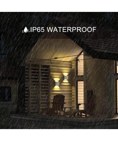 2PCs LED Wall Lights - 6W 3000K Warm White IP65 Waterproof Indoor/Outdoor Modern Lamps for Hallway Living Room Balcony Stairs | Shop Now! - Buy Online on GoSupps.com