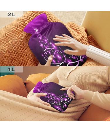 KCL Deci Hot Water Bottle 2L with Cover - Violet Christmas Tree | Foot Warmer Pain Relief & Heat Therapy - Buy Online on GoSupps.com